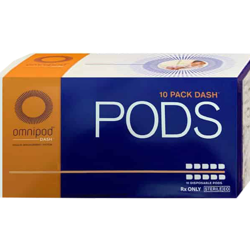 Omnipod 10 Pack DASH PODS Expires 1011 months 10 ct Test Strip